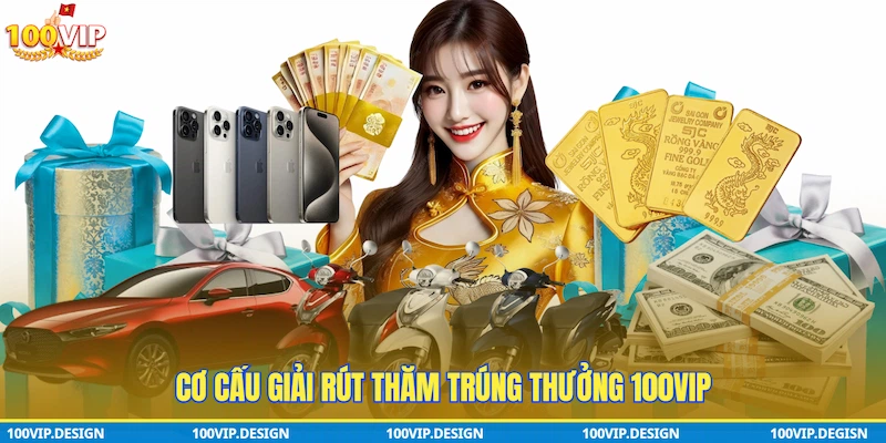 Cơ cấu giải rút thăm trúng thưởng 100VIP