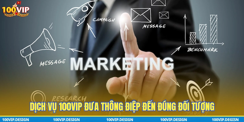 Dịch vụ 100VIP đưa thông điệp đến đúng đối tượng